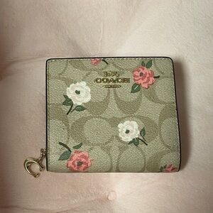 Coach mini signature canvas wallet